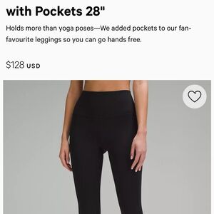 Lululemon Align High Rise with pockets